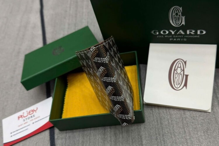 Ví Goyard Victoire Wallet Black Tan Màu đen Nâu S11 Best Da Ý