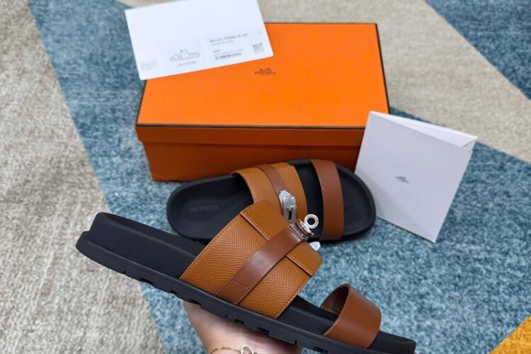 Dép Hermes Jackson Sandal Gold Epsom SHW Best Pháp
