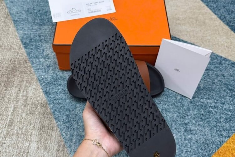 Dép Hermes Jackson Sandal Gold Epsom SHW Best Pháp