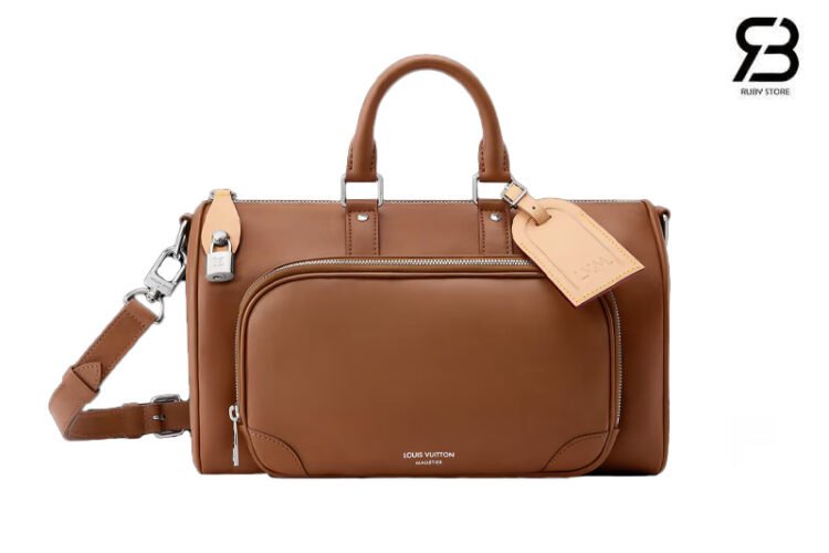 Túi LV Keepall Cargo Bandoulière 35 Caramel Da Calfskin M28100 sang trọng