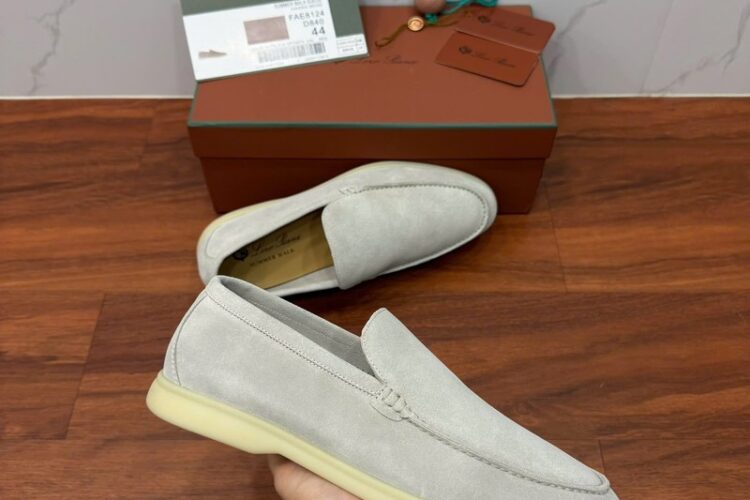 Giày Loro Piana Summer Walk Loafer Suede Classic Beige Best Quality