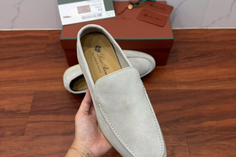 Giày Loro Piana Summer Walk Loafer Suede Classic Beige Best Quality