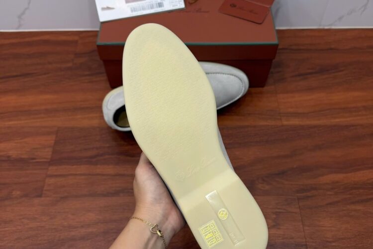 Giày Loro Piana Summer Walk Loafer Suede Classic Beige Best Quality