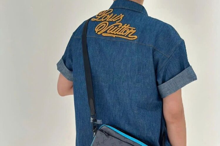 Túi LV Trio Messenger Bag M11648 Monogram Eclipse Reverse Blue sang trọng